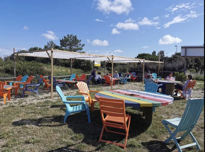Terrasse colorée La Terrasse des Salines